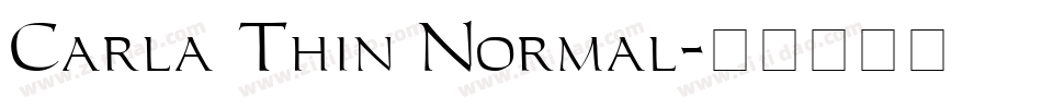 Carla Thin Normal字体转换